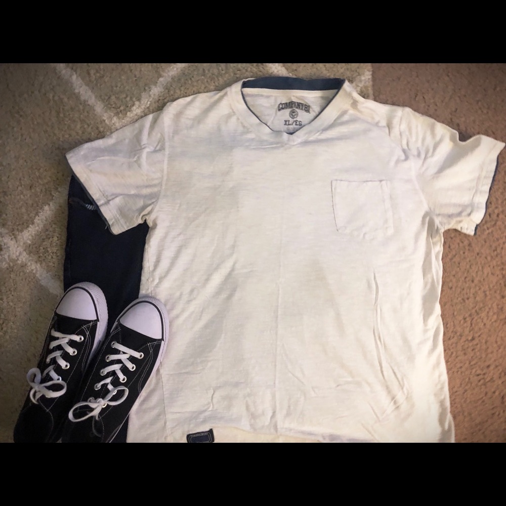 White VNeck shirt from Compamy81